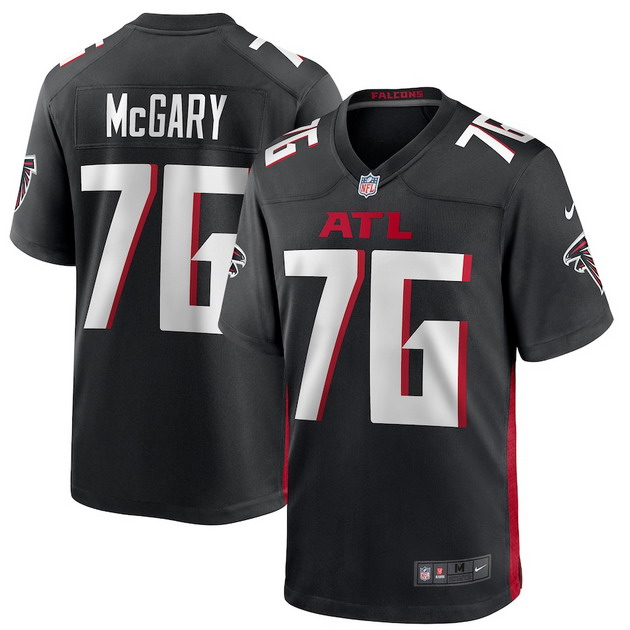 mens nike kaleb mcgary black atlanta falcons game jersey